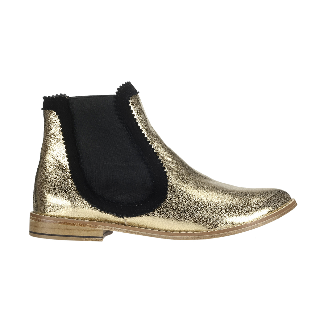 CHELSEA BOOTS gold